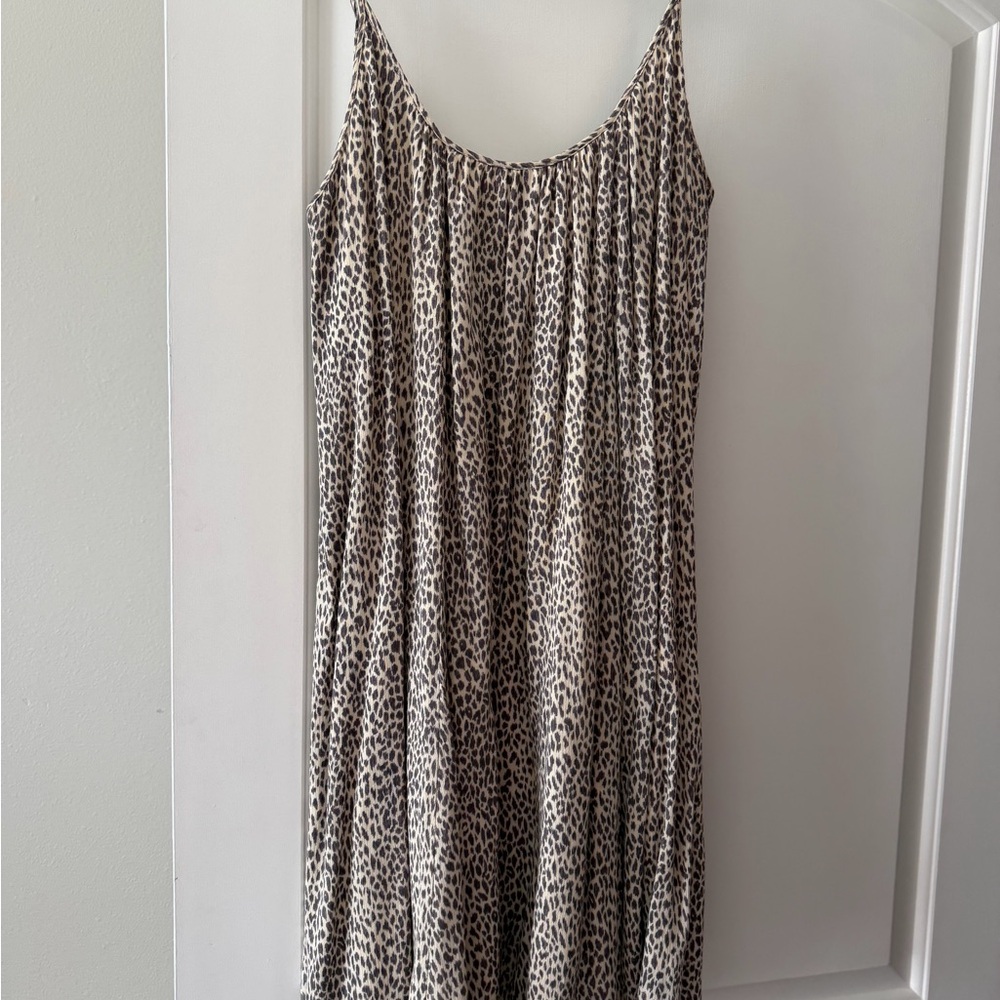 By Together Beige and Black Leopard Print Dress